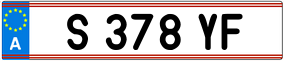 Trailer License Plate